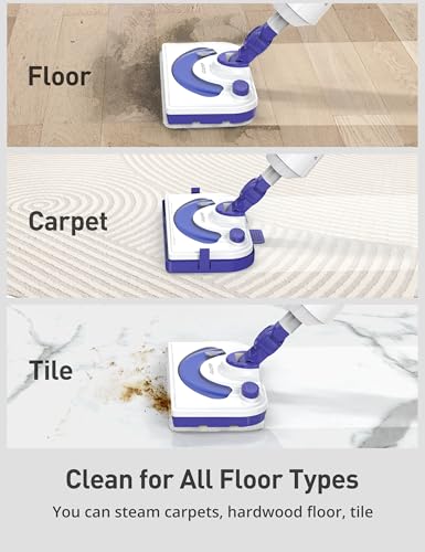 Indigo Professional Steam Mop Cleaner 1300W Floor Steamer with Detergent Chamber