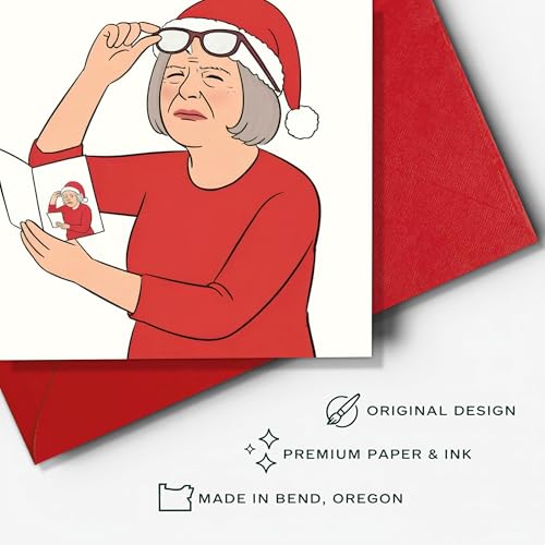 Funny Sarcastic Christmas Card Read This XS38 - Adults Humor Holiday Greeting