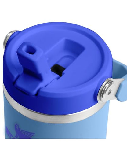 STANLEY IceFlow 2.0 Flip Straw Tumbler with Handle 14 oz | Twist On Lid and Flip Up Straw | Leakproof Water Bottle | Insulated Stainless Steel | BPA-Free | Blue Sky