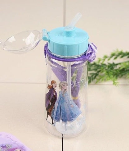 Florian Tritan Water Bottle - 450ml with Shoulder Strap & Built-In Straw for Easy Hydration