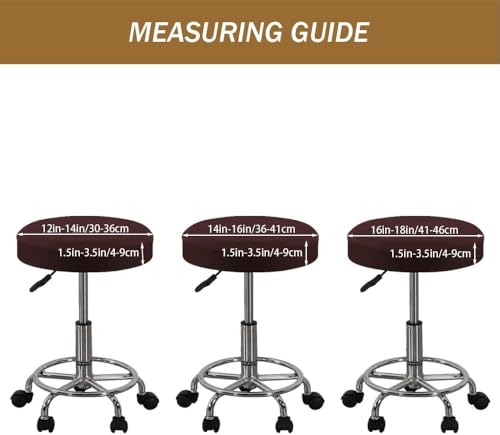 22-24 Inch Round Bar Stool Cover Seat Protector for Chairs, Washable, Easy to Install (Variation of THIS listing)