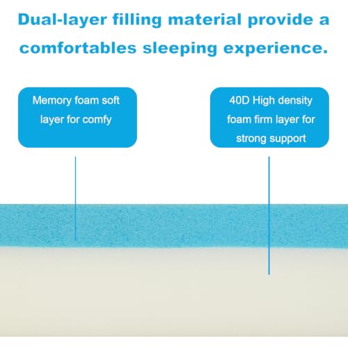BabyAid Memory Foam Bassinet Mattress - Rectangle 32x20 Support & Breathability