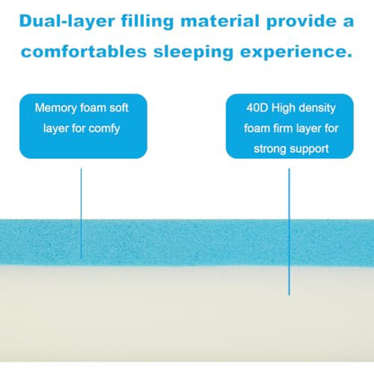 BabyAid Memory Foam Bassinet Mattress - Rectangle 32x20 Support & Breathability
