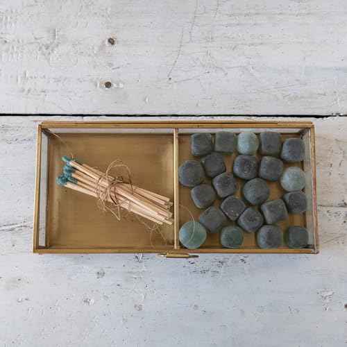Creative Co-Op Brass & Glass Display Box