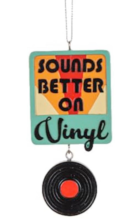 Vinyl Record Christmas Ornament - Music Lover Holiday Decor