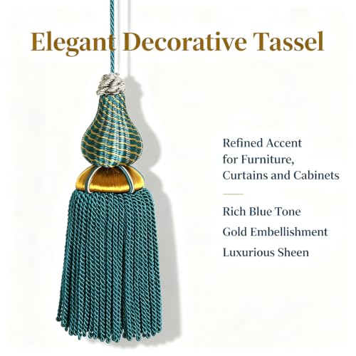 Green Luxury Tassels for Curtains and Furniture Knobs - 2PCS Home Decor