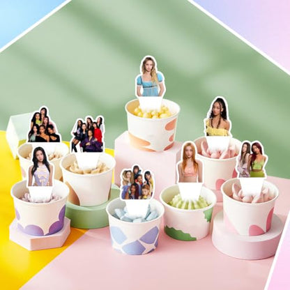 Cake Topper 25PCS Birthday Decorations for Cupcakes & Desserts