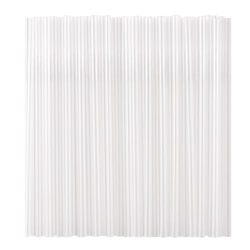 100 Pack Clear Disposable Plastic Drinking Straws - 8.26 inch, Food Grade BPA-Free