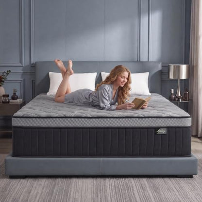Full Size 12-Inch Hybrid Mattress in a Box - Breathable Support & Cool Sleep
