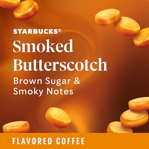 Starbucks Smoked Butterscotch Flavored Coffee Pods 22-Count for Keurig - Limited Edition