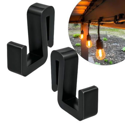 Outdoor String Light Clips Hooks U-Shaped Patio Hangers for Beams - 30 Pack