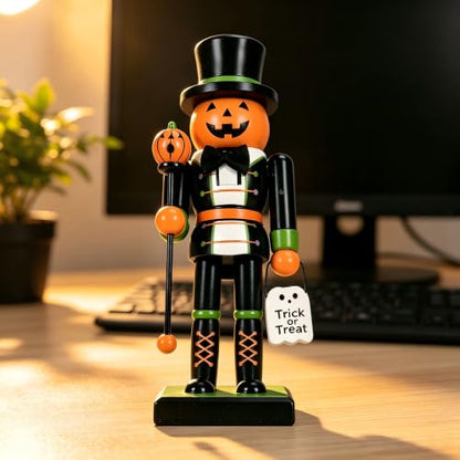 Gothic Halloween Nutcracker Decoration Figures for Mantel Shelf Centerpiece