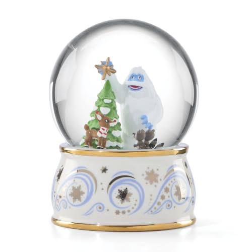 Lenox Rudolph The Red-Nosed Reindeer Snow Globe - Light-Up Holiday Decor