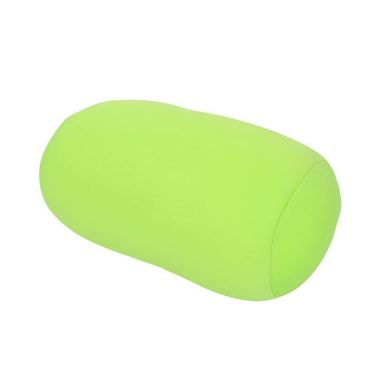 EBTOOLS Lower Back Support Cylinder Microbead RollRound Neck PillowSmooth Soft Touch FabricTube Cervical Support for Travel or in home30×14CM (Green)