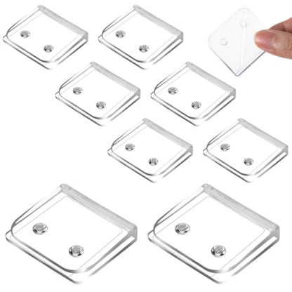 8PC Waterproof Shower Curtain Clips - No Drilling, Anti-Water Splash