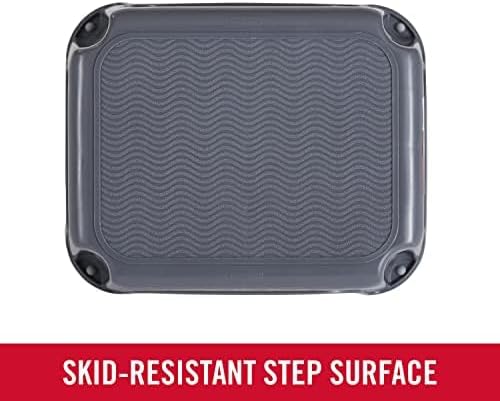 Rubbermaid One-Step Stool - Durable 7" Height Step Stool | Holds Up to 200 Pounds - Gray for Home & Office