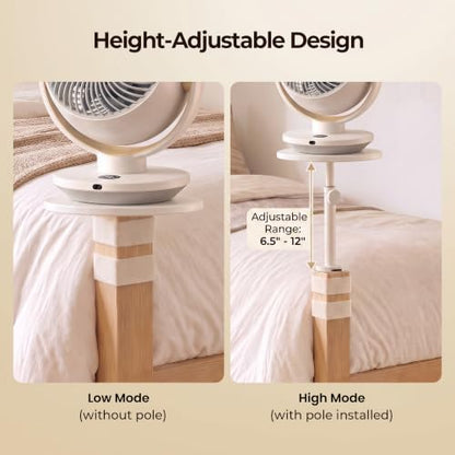 Adjustable Fan Holder for Dorm Room - Height-Adjustable Bed Frame Mount