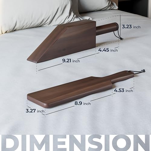 Walnut Solid Acacia Wood Sheet Tucker & Mattress Lifter Set for Bed Making