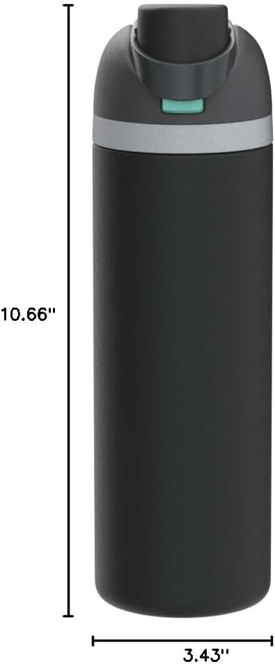 Owala FreeSip Insulated Stainless Steel Water Bottle - 32 oz BPA-Free | Perfect for Sports, Travel & School - Foggy Tide