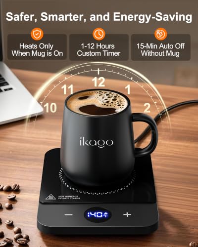 Coffee Mug Warmer with Precise Temperature Control, Auto Shut Off