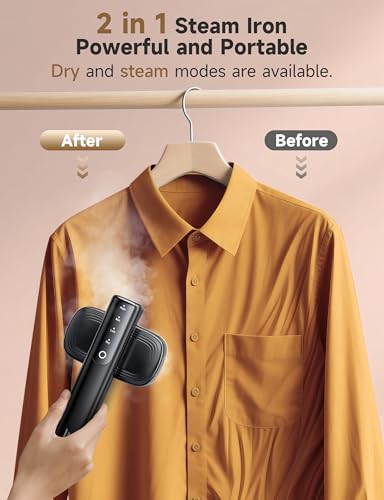 Sundu 2-in-1 Handheld Garment Steamer & Iron - Gloss Black