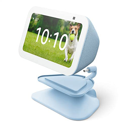 Echo Show 5 (3rd Gen) Adjustable Stand with USB-C Charging Port | Cloud Blue