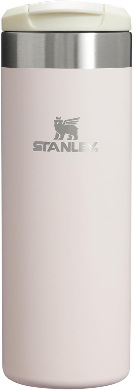 Stanley AeroLight Transit Bottle 16 oz - Lightweight Insulated Stainless Steel | Leak-Resistant Lid | Rose Quartz