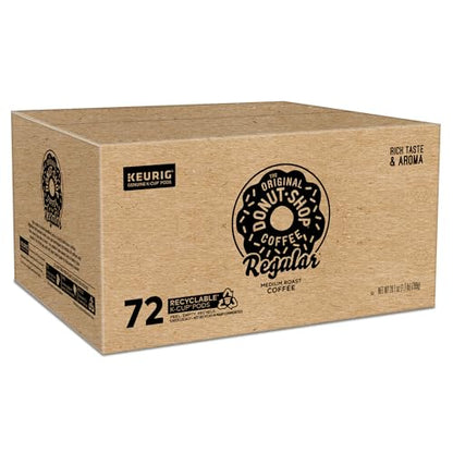 The Original Donut Shop Regular, Keurig Single Serve K-Cup Pods, Medium Roast Coffee, 60 Count, (6 Packs of 10)