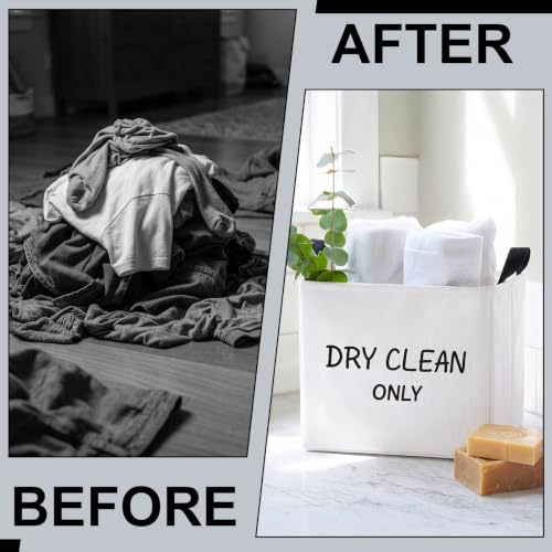FillTouch Canvas Laundry Basket - Dry Clean Only Printed Organizer