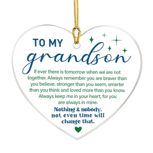 Personalized Acrylic Ornament for Grandma & Grandpa - Holiday Gift, Graduation Keepsake