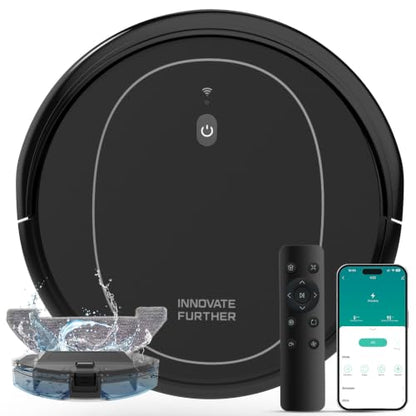 Robot Vacuum and Mop Combo with 5000Pa Suction, Self-Charging, App & Alexa Control