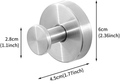 Skiennix Suction Cup Hooks - Upgraded Drill-Free Wreath Hangers for Glass & Doors | 2 Silver Holders