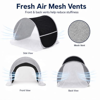 Night Shift Light-Blocking Bed Tent with Mesh Vents for Sleep Privacy