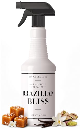 SIMPLE ELEMENTS Brazilian Bliss All Purpose Cleaner - Highly Scented, Multi Surface Spray