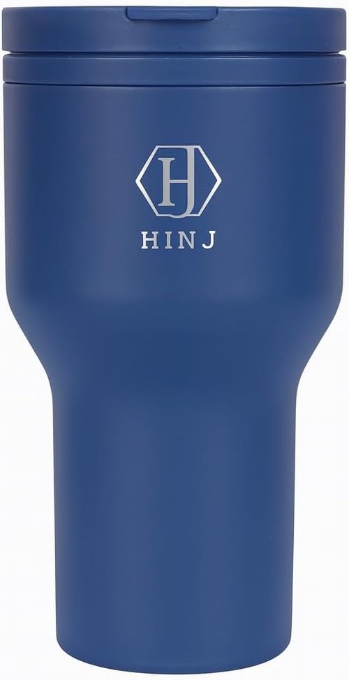 Insulated Travel Tumbler - 28oz Stainless Steel with Lid | Stylish Blue Design