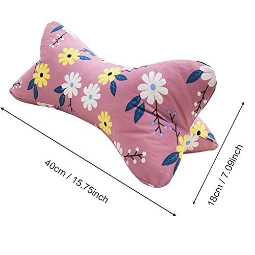 ZHIWEIKJ Bone Neck Pillows Dog Bone Shaped Pillow Cervical Neck Pillow for Camping Sleeping Travel Car Truck Driving Home and Office Rest (Size : D)