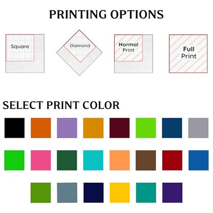 Custom Logo Paper Napkins with Full Print - Party & Wedding Drink Coasters Pack 50-1000