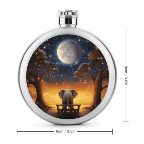 304 Stainless Steel 5 Oz Liquor Hip Flask for Men & Women