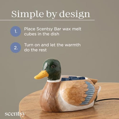 Hand-Painted Ceramic Duck Wax Warmer - Scented Wax Melts for Rustic Decor