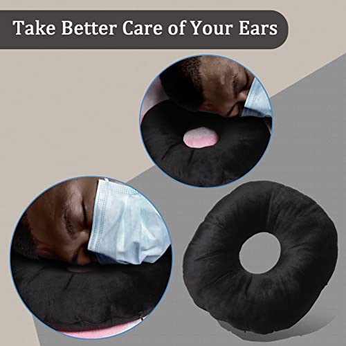 coceyese Ear Piercing Pillow for Side Sleepers with Ear Hole, Donut Pillow for CNH and Ear Pain Ear Inflammation Pressure Sores, Ear Guard Pillow…