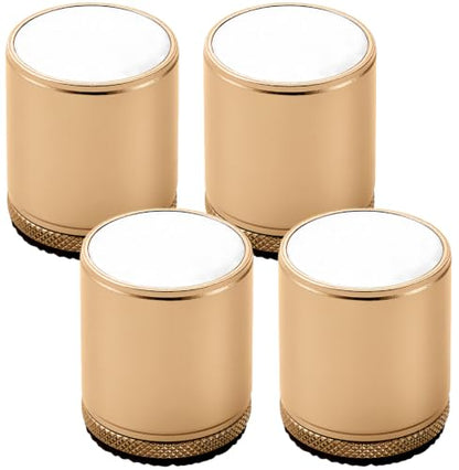 Gold Adjustable Bed Risers 4 Pack - Furniture Lift Blocks 1.85-3.11 Inch Height