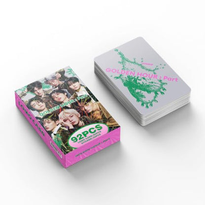Photocard Collection Set with Stickers - 92 Non-Repeating Cards & Decorative Stickers