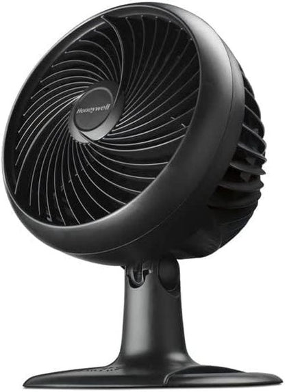 Honeywell TurboForce Table Fan - 10 Inch Oscillating Design with 3 Speed Settings | Black (Renewed)