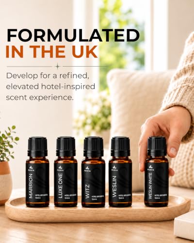 Hotel Diffuser Oil Set with 5 Fragrances - 10ml Each, Home Scent Gift