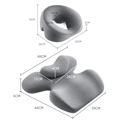 Multi-Purpose Cervical Memory Foam Pillow for Neck Pain Relief and Support