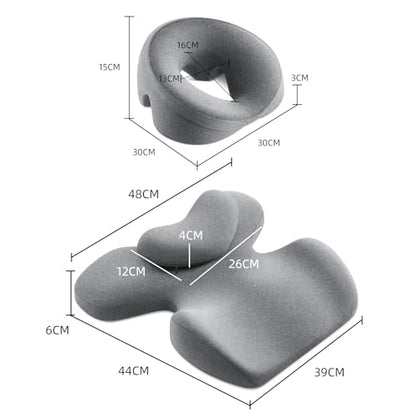 Multi-Purpose Cervical Memory Foam Pillow for Neck Pain Relief and Support