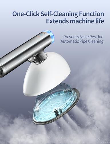 Sundu 2-in-1 Handheld & Standing Clothes Steamer Pearl White Auto Shut-Off