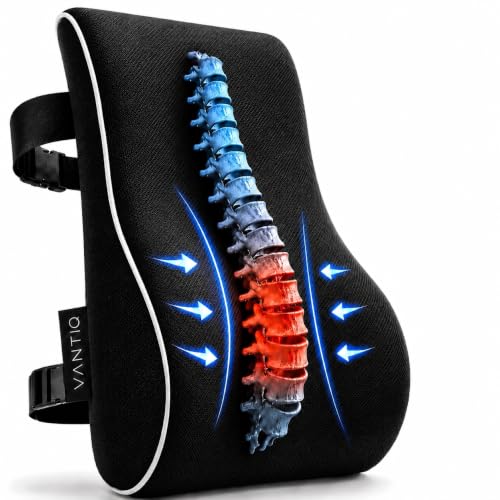 Ergonomic Lumbar Support Pillow for Office Chair Car Seat Gaming Seat Memory Foam