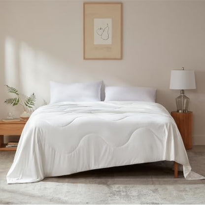 Cooling Comforter King Cali King White 90x106 Bed Duvet for Hot Sleepers