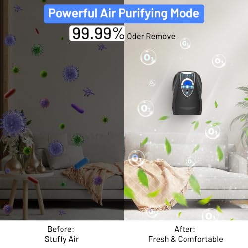 VTAR Ozone Machine Black - 500mg/h Air Water Fruit Purifier & Freshener